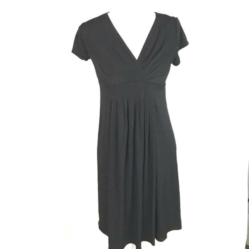 Motherhood‎ Maternity Black Mock Wrap Small Flowy Cocktail Party Stretch Wedding